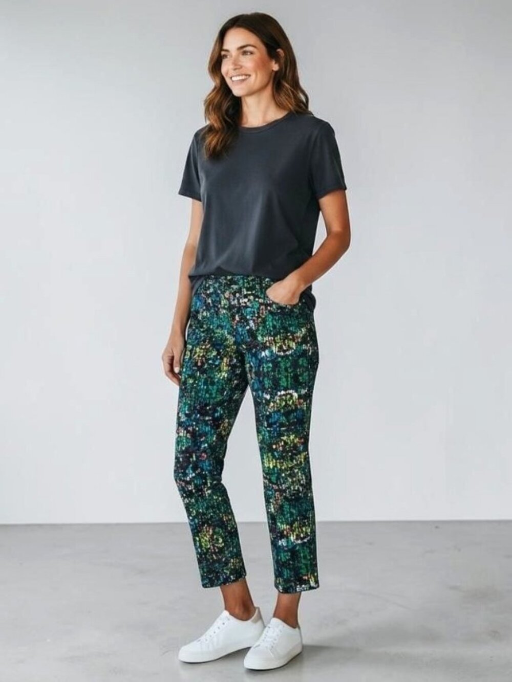 Vtg. Derek Lam For DesigNation Womens Nightshade Cropped Ankle Pants Size 6 NWT